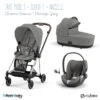 Trio Poussette Mios 3 + Nacelle + Cloud T CYBEX Chrome Brown/Mirage Grey -Cybex Soldes Magasin trio poussette mios 3 nacelle cloud t cybex chrome brownmirage grey