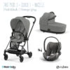 Trio Poussette Mios 3 + Nacelle + Cloud T CYBEX Matt Black/Mirage Grey