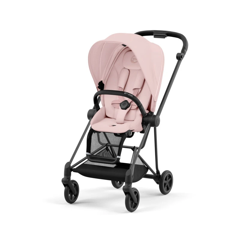 Trio Poussette Mios 3 + Nacelle + Cloud T Plus CYBEX Matt Black/Peach Pink 4 Trio Poussette Mios 3 + Nacelle + Cloud T Plus CYBEX Matt Black/Peach Pink – Image 2