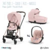 Trio Poussette Mios 3 + Nacelle + Cloud T Plus CYBEX Rosegold/Peach Pink -Cybex Soldes Magasin trio poussette mios 3 nacelle cloud t plus cybex rosegoldpeach pink