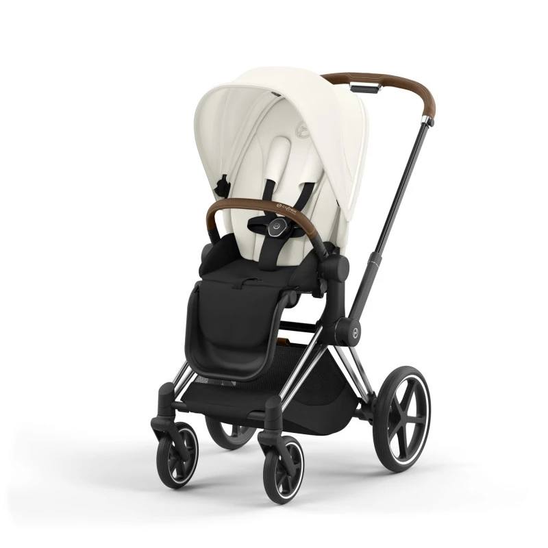 Trio Poussette Priam 4 + Cloud T I-Size + Nacelle CYBEX Chrome Brown/Off White 4 Trio Poussette Priam 4 + Cloud T I-Size + Nacelle CYBEX Chrome Brown/Off White – Image 2