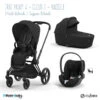 Trio Poussette Priam 4 + Cloud T I-Size + Nacelle CYBEX Matt Black/Sepia Black -Cybex Soldes Magasin trio poussette priam 4 cloud t i size nacelle cybex matt blacksepia black