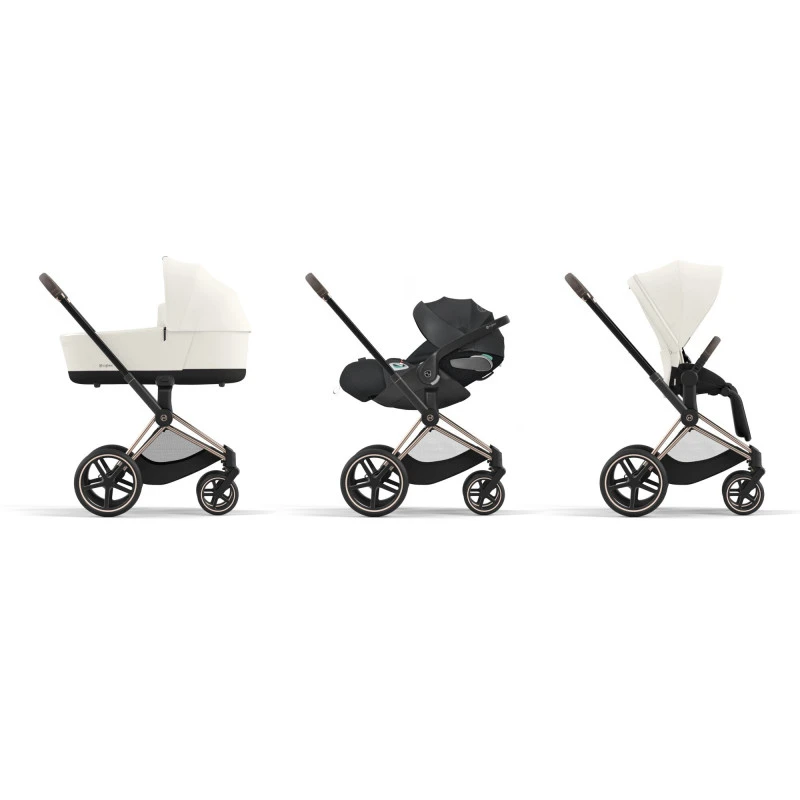 Trio Poussette Priam 4 + Cloud T I-Size + Nacelle CYBEX RoseGold/Off White 6 Trio Poussette Priam 4 + Cloud T I-Size + Nacelle CYBEX RoseGold/Off White – Image 4
