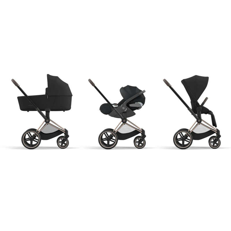 Trio Poussette Priam 4 + Cloud T I-Size + Nacelle CYBEX RoseGold/Sepia Black 4 Trio Poussette Priam 4 + Cloud T I-Size + Nacelle CYBEX RoseGold/Sepia Black – Image 2