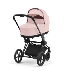 Trio Poussette Priam 4 + Cloud T Plus I-Size + Nacelle CYBEX Matt Black/Peach Pink -Cybex Soldes Magasin trio poussette priam 4 cloud t plus i size nacelle cybex matt blackpeach pink 2