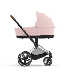 Trio Poussette Priam 4 + Cloud T Plus I-Size + Nacelle CYBEX Chrome Brown/Peach Pink -Cybex Soldes Magasin trio poussette priam 4 cloud t plus i size nacelle cybex rosesepia black 3