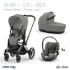 Trio Poussette Priam 4 + Cloud T I-Size + Nacelle CYBEX Chrome Black/Mirage Grey -Cybex Soldes Magasin trio priam 2023nacellecloud t 19