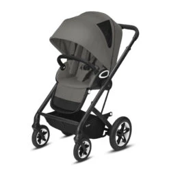 Trio Poussette Talos S Lux + Siège Aton 5 + Nacelle Cot S CYBEX Black/Soho Grey -Cybex Soldes Magasin trio talos s luxeaton 5cot s 40